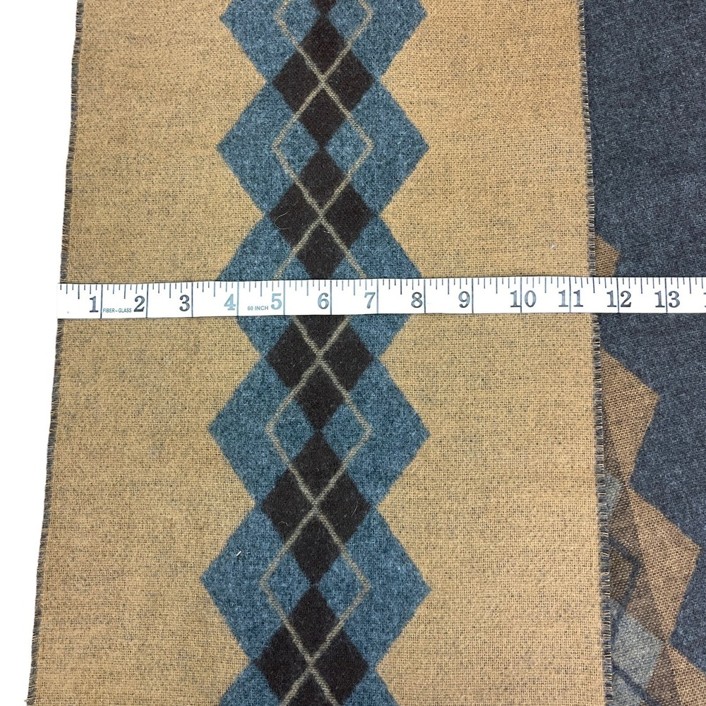 Fraas Adult Scarf Germany-Made Acrylic Soft Fringe 64x11.5"‎ Reversible Tan-Gray - Picture 4 of 7
